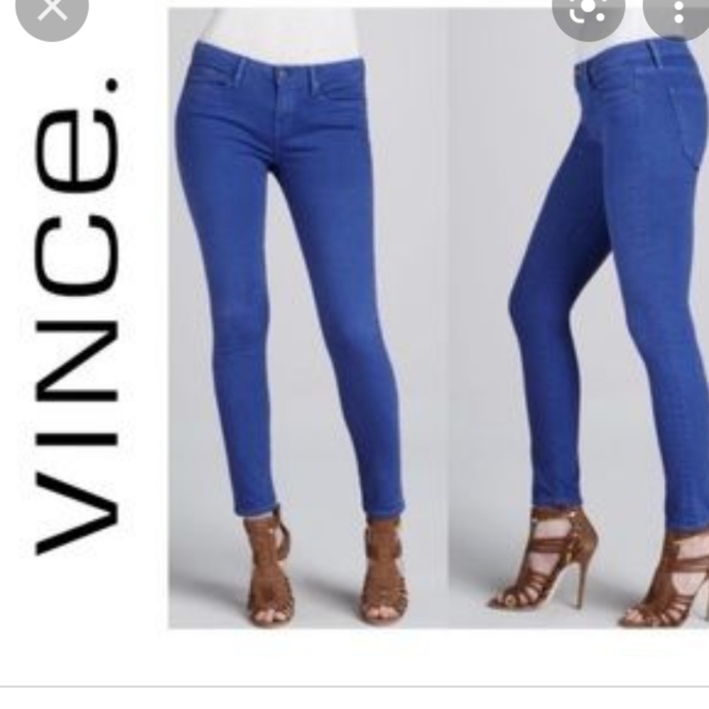 VINCE NWOT RILEY LEGGING PERIWINKLE BLUE JEANS SIZE 31